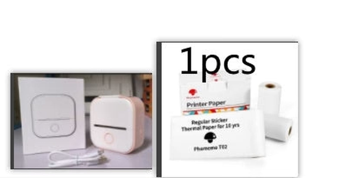Portable Mini Thermal Label Printer Home Photo Printer Student Wrong Question Printer Bluetooth-Compatible Mini Label Printer Price Tag
