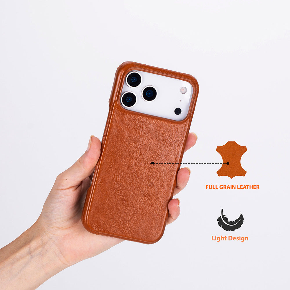 Bisbee iPhone 18 Pro Max Full-Grain Leather Case